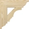Ekena Millwork Balboa Traditional Rough Sawn Bracket, Douglas Fir, 4"W x 16"D x 16"H BKT04X16X16BOA01RDF - alternate 4